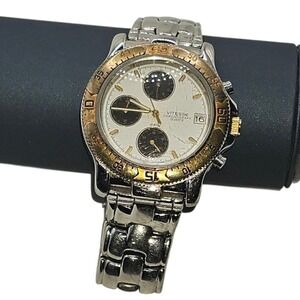 Vitesse Chronograph Quartz Gold Bezel 40mm Men's Wrist‎ Watch GUC